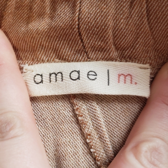 AMAE| High Waist Cigarette Casual Cropped Pants - Picture 2 of 5